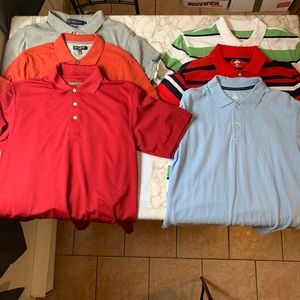 6 polo shirts